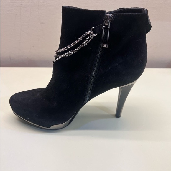 Marino Fabiani Made in Italy Black Stiletto Heeled Boots with Satin Bow - Picture 11 of 12